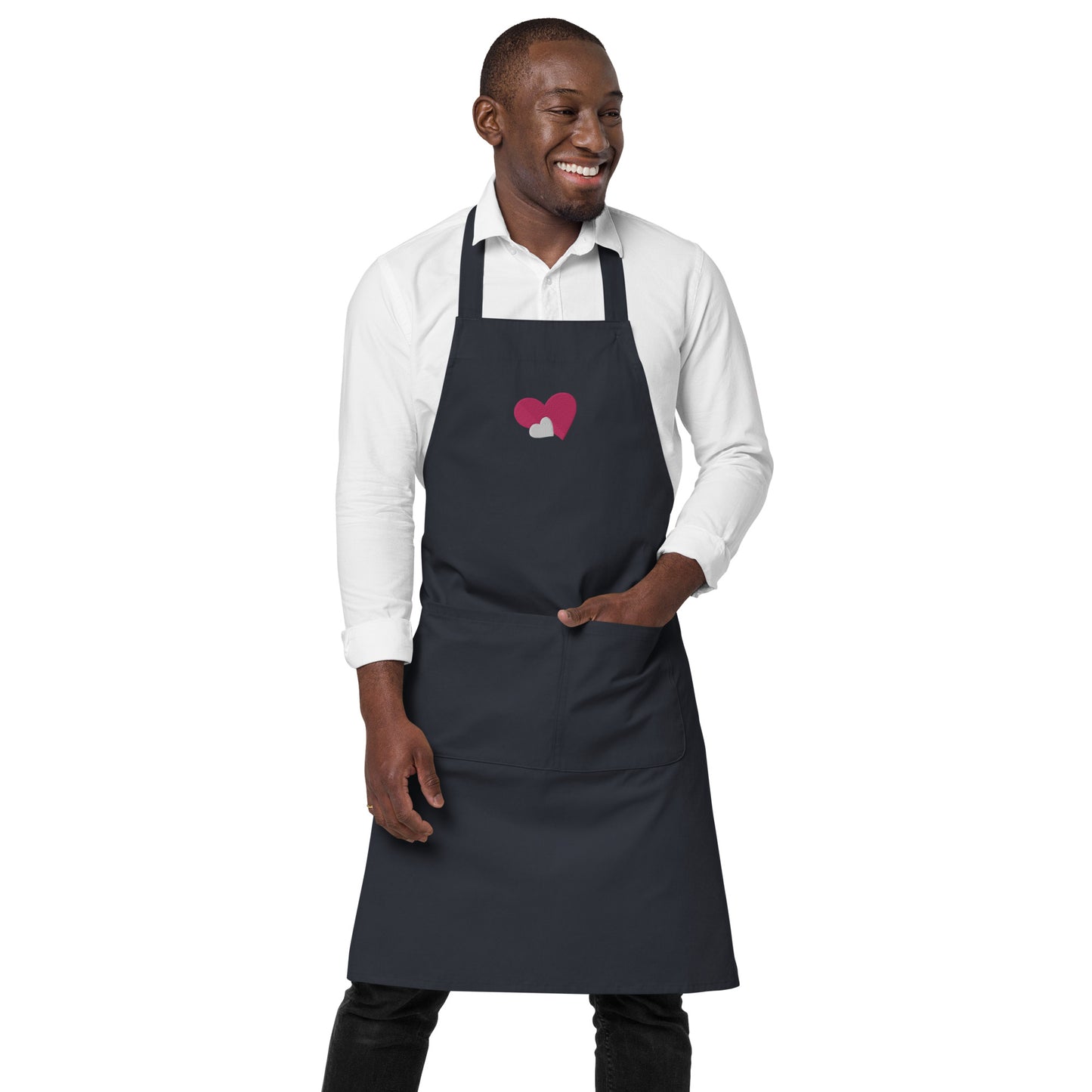 ORGANIC DOUBLE HEART APRON