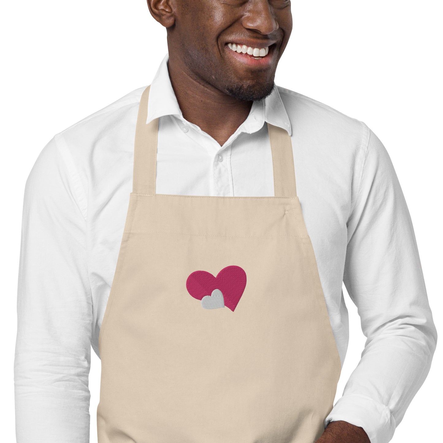 ORGANIC DOUBLE HEART APRON