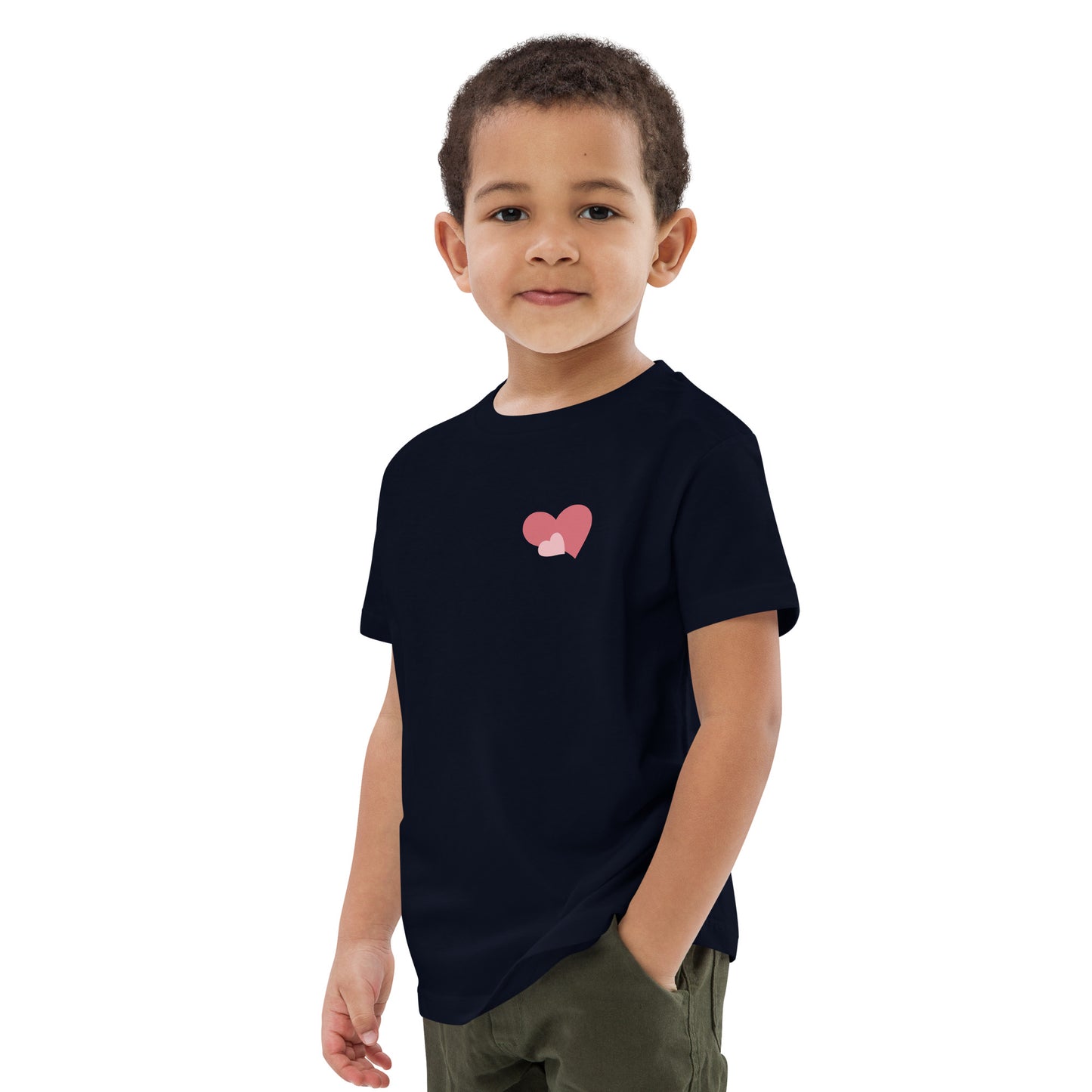 ORGANIC COTTON DOUBLE HEART KIDS’ SHIRT