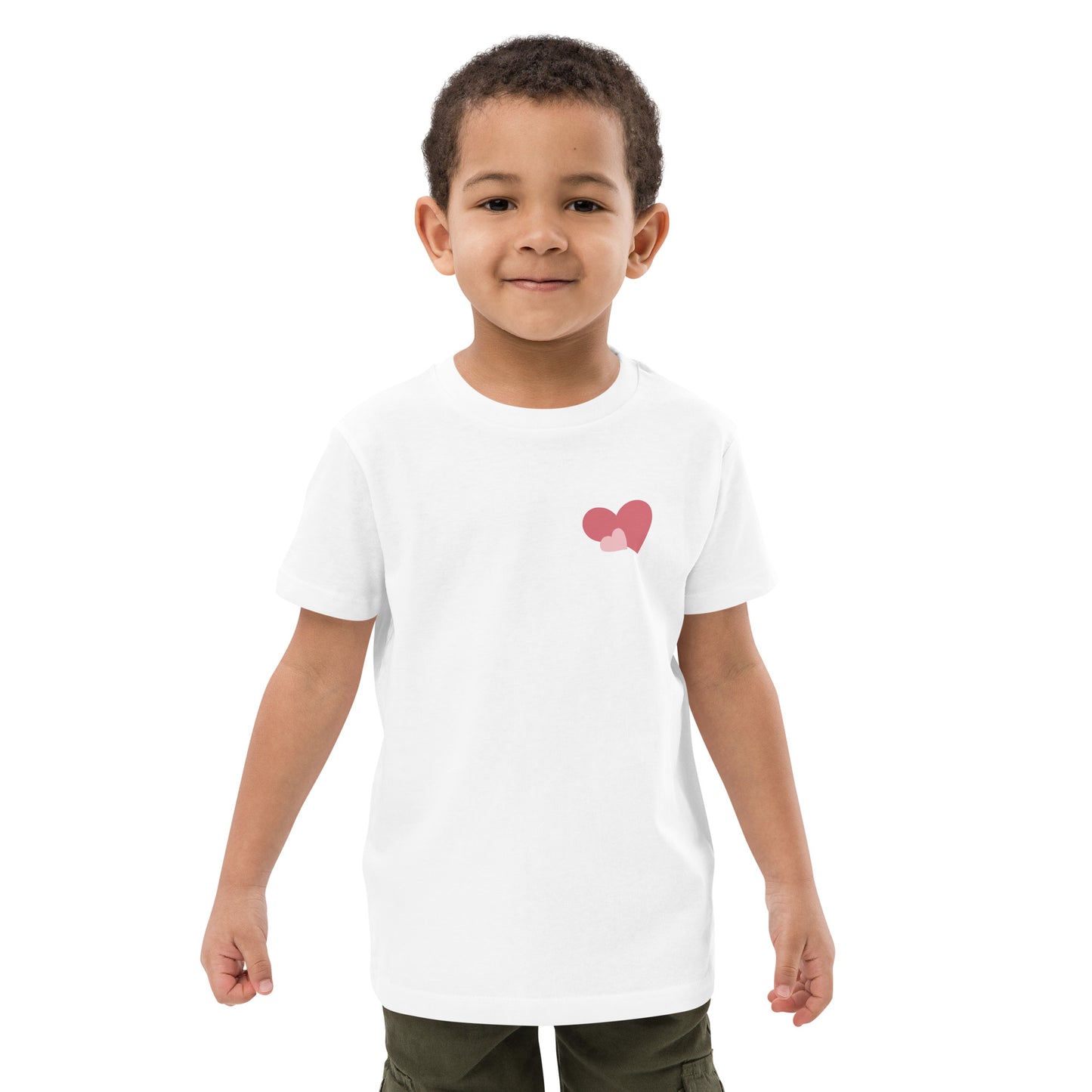 ORGANIC COTTON DOUBLE HEART KIDS’ SHIRT