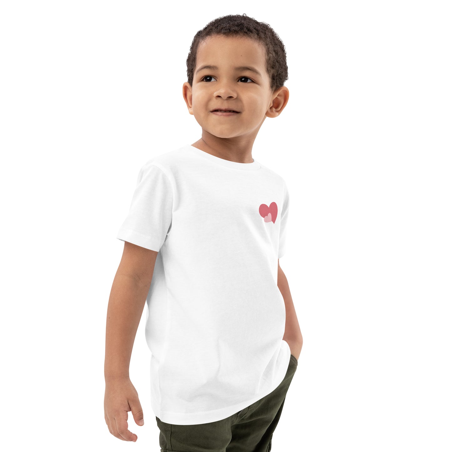 ORGANIC COTTON DOUBLE HEART KIDS’ SHIRT