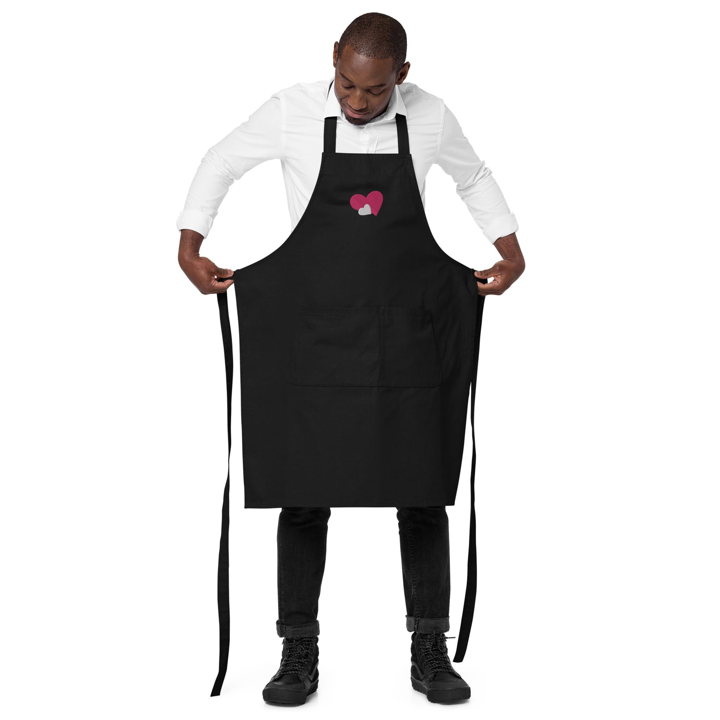 ORGANIC DOUBLE HEART APRON