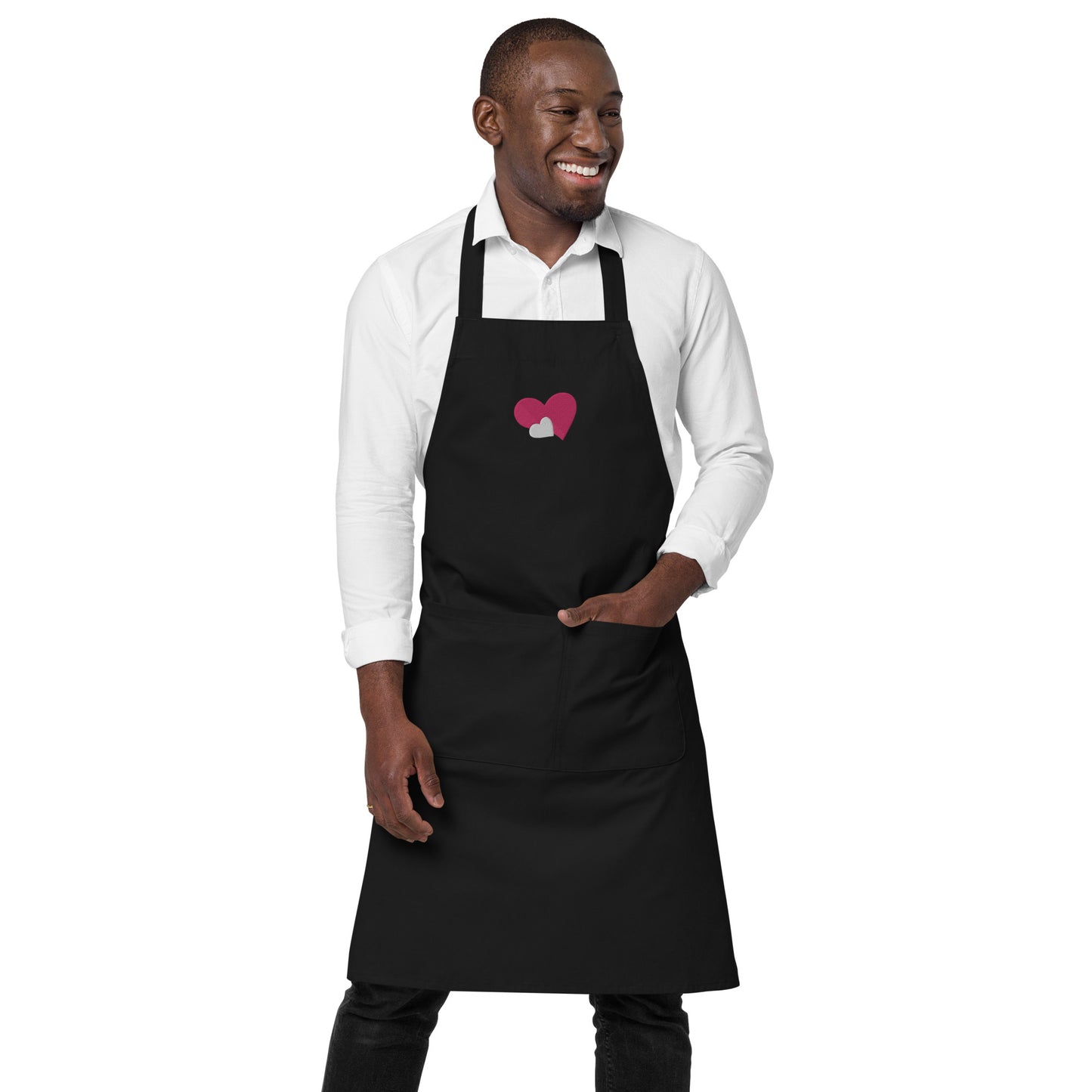 ORGANIC DOUBLE HEART APRON