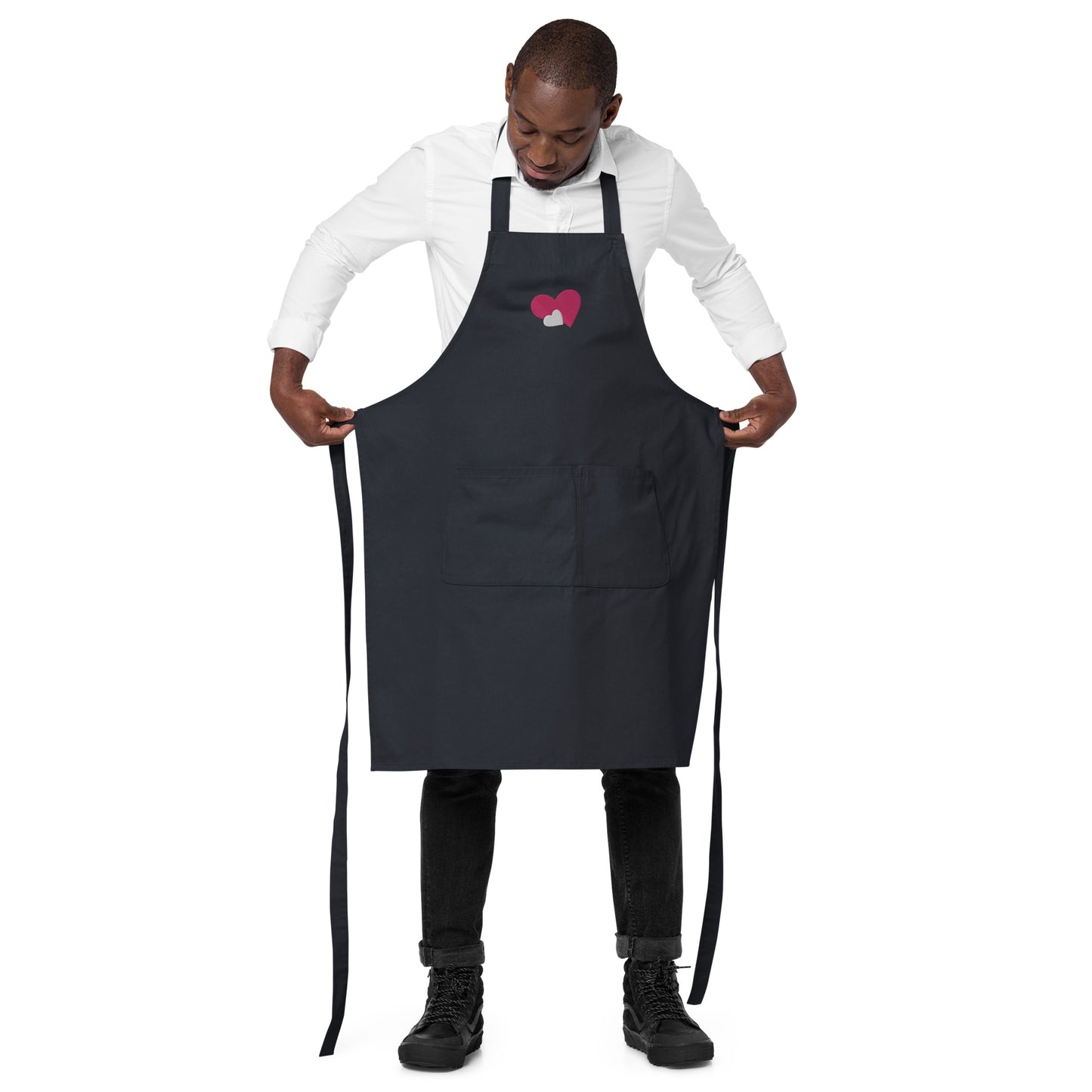 ORGANIC DOUBLE HEART APRON