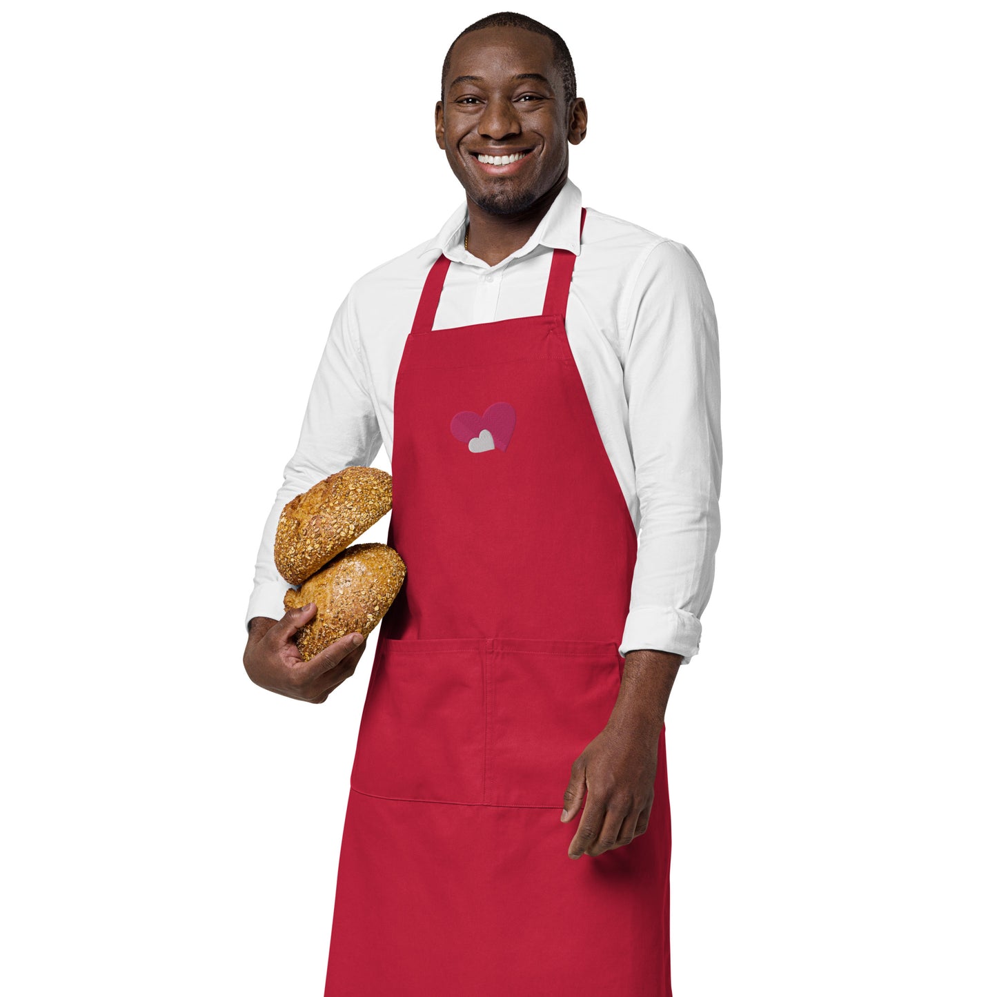 ORGANIC DOUBLE HEART APRON