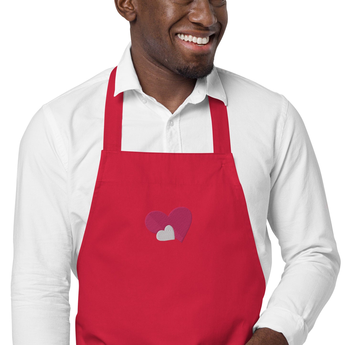 ORGANIC DOUBLE HEART APRON