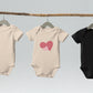 ORGANIC COTTON DOUBLE HEART ONESIE