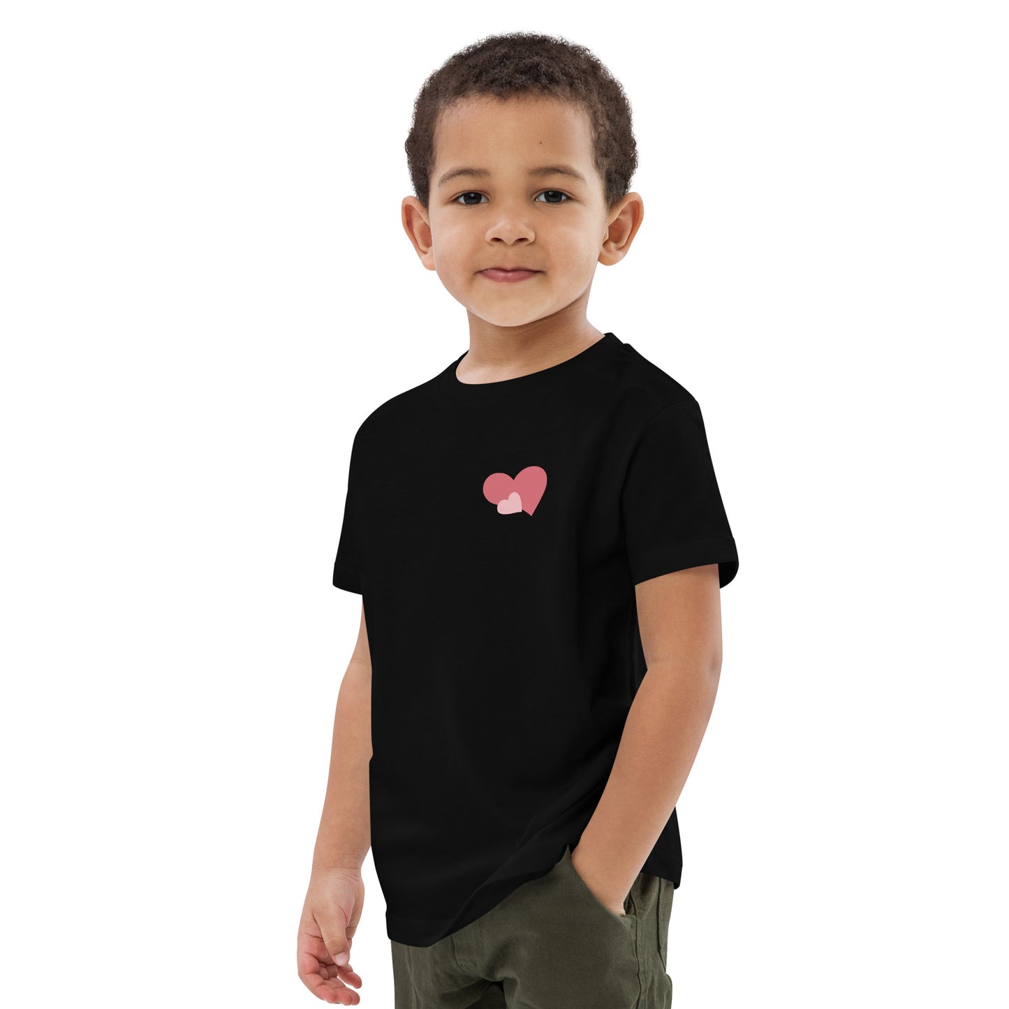 ORGANIC COTTON DOUBLE HEART KIDS’ SHIRT
