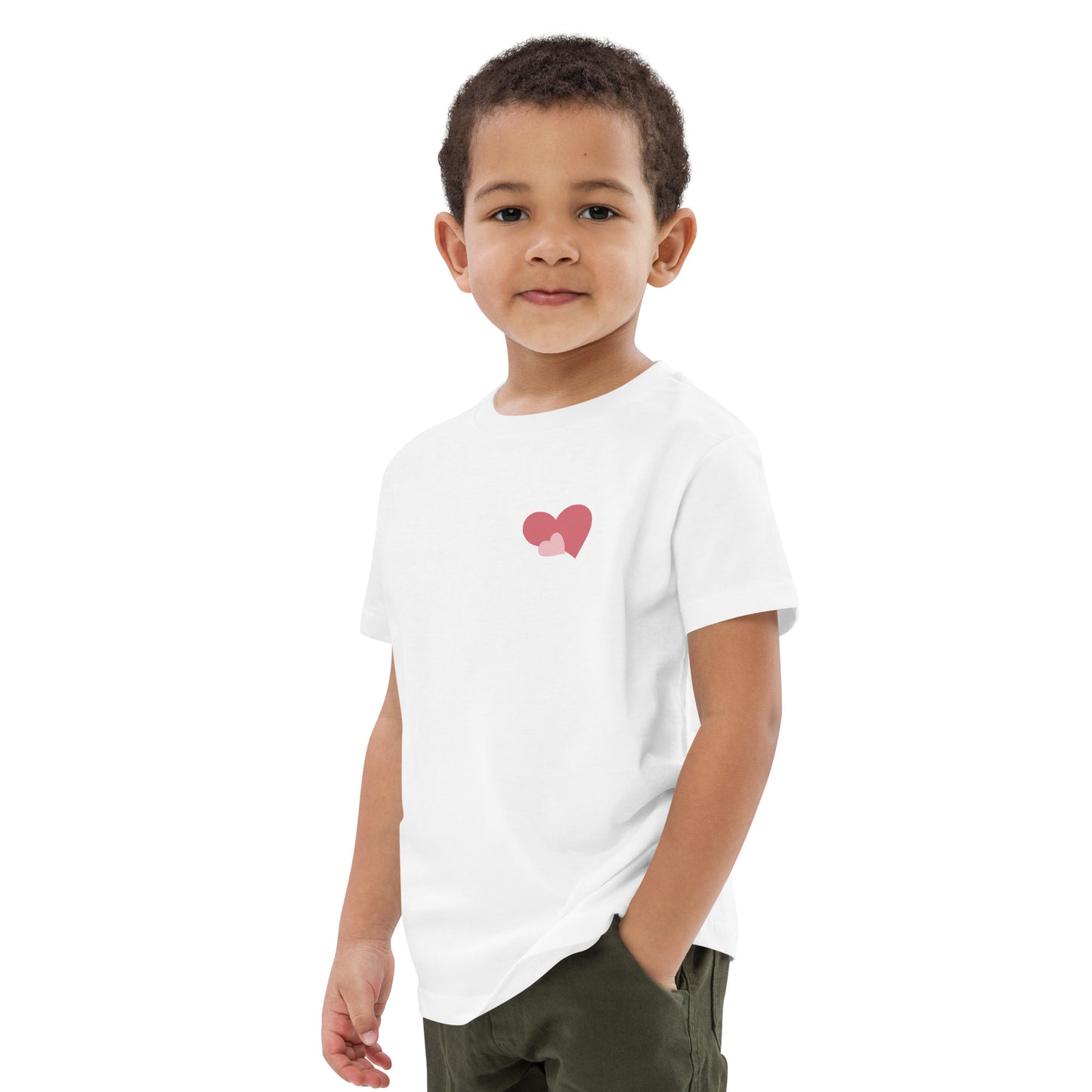 ORGANIC COTTON DOUBLE HEART KIDS’ SHIRT