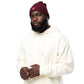 ORGANIC RIBBED DOUBLE HEART BEANIE