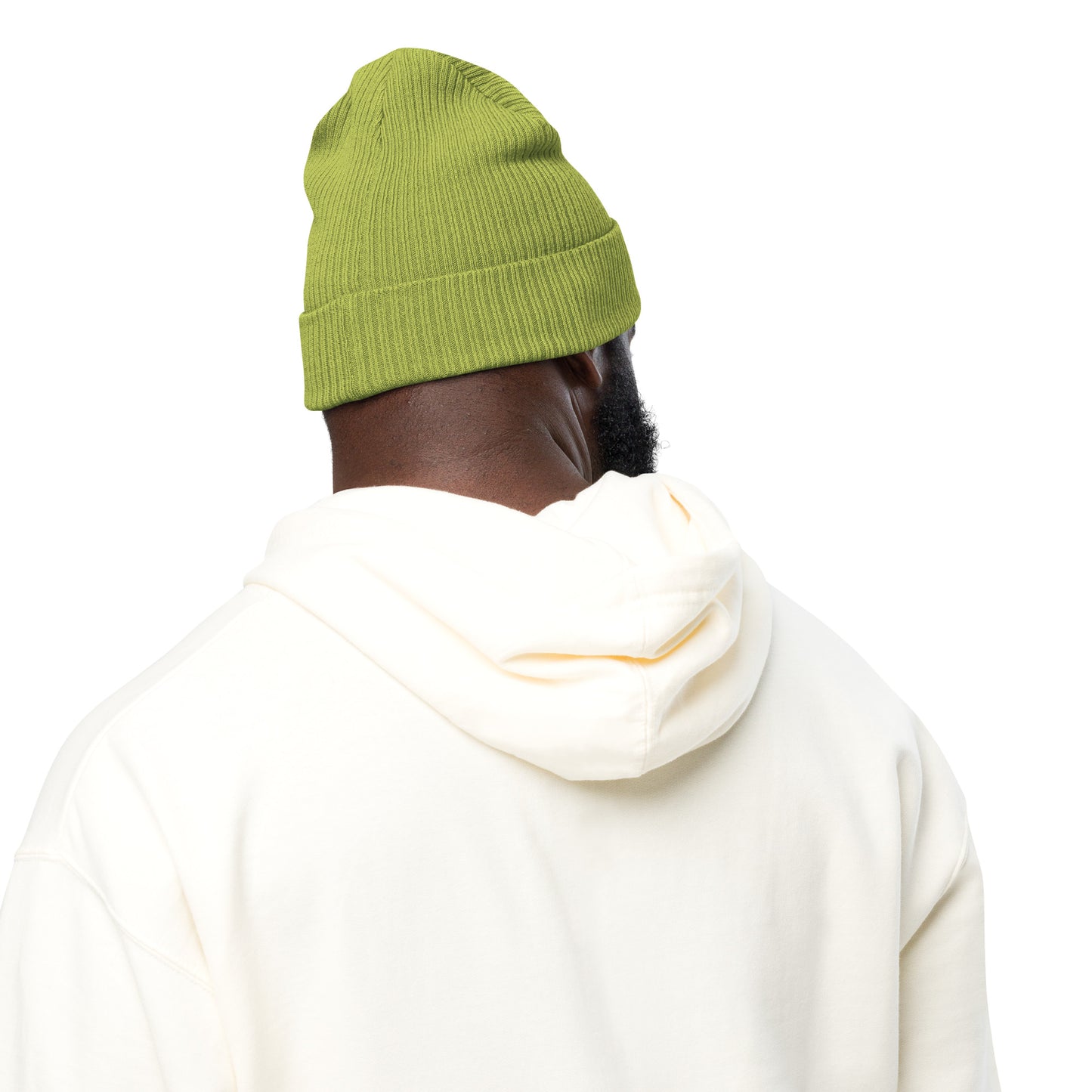 ORGANIC RIBBED DOUBLE HEART BEANIE