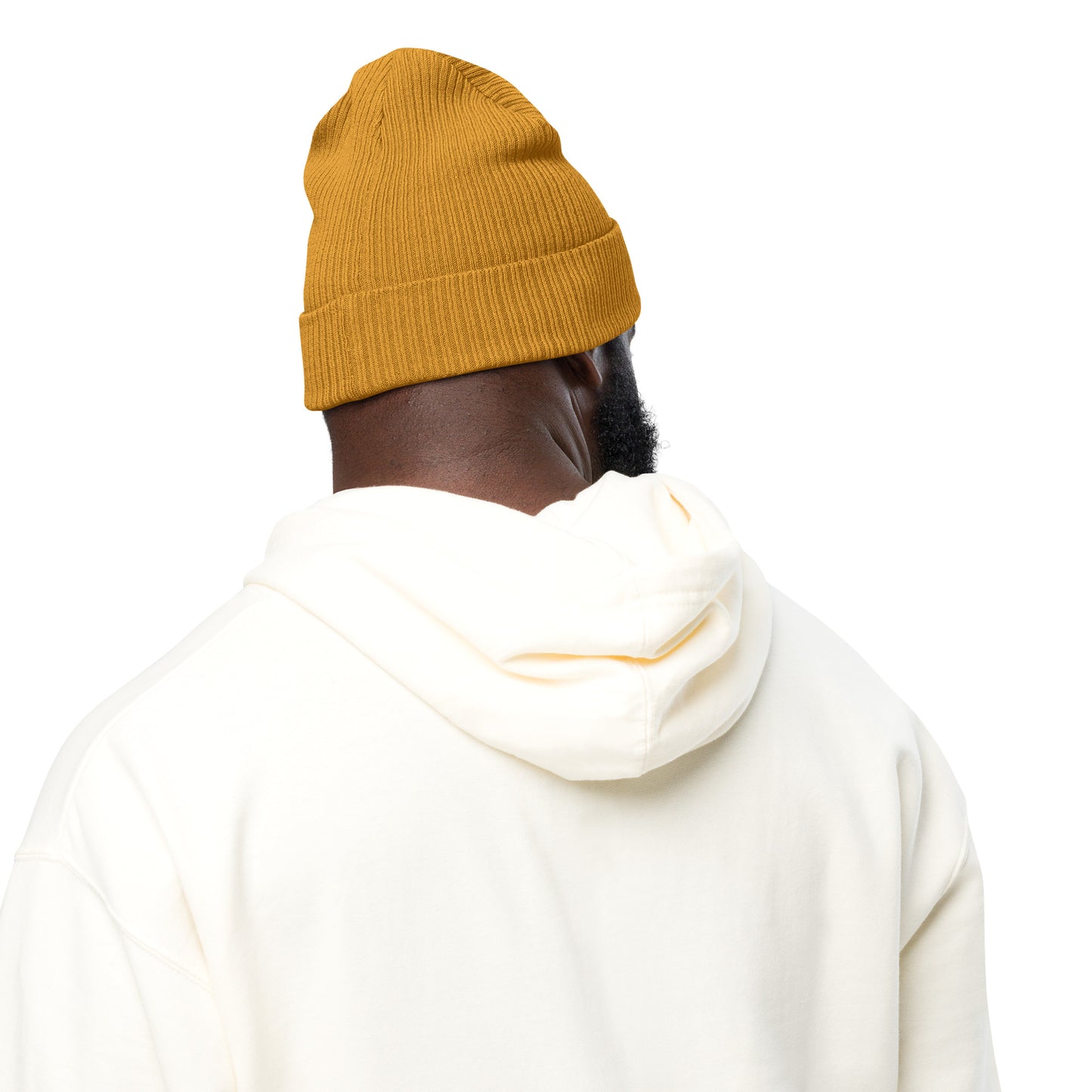 ORGANIC RIBBED DOUBLE HEART BEANIE
