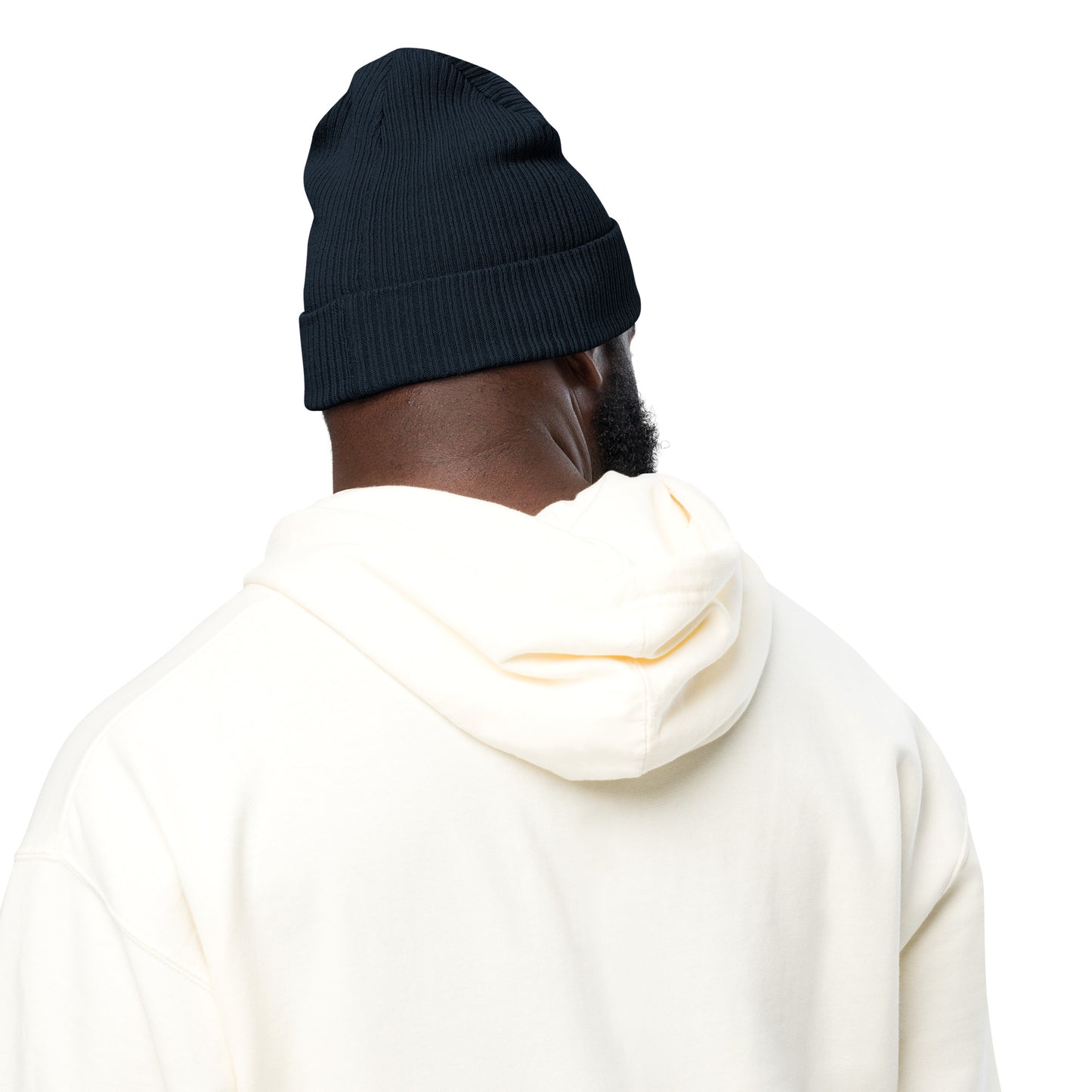 ORGANIC RIBBED DOUBLE HEART BEANIE